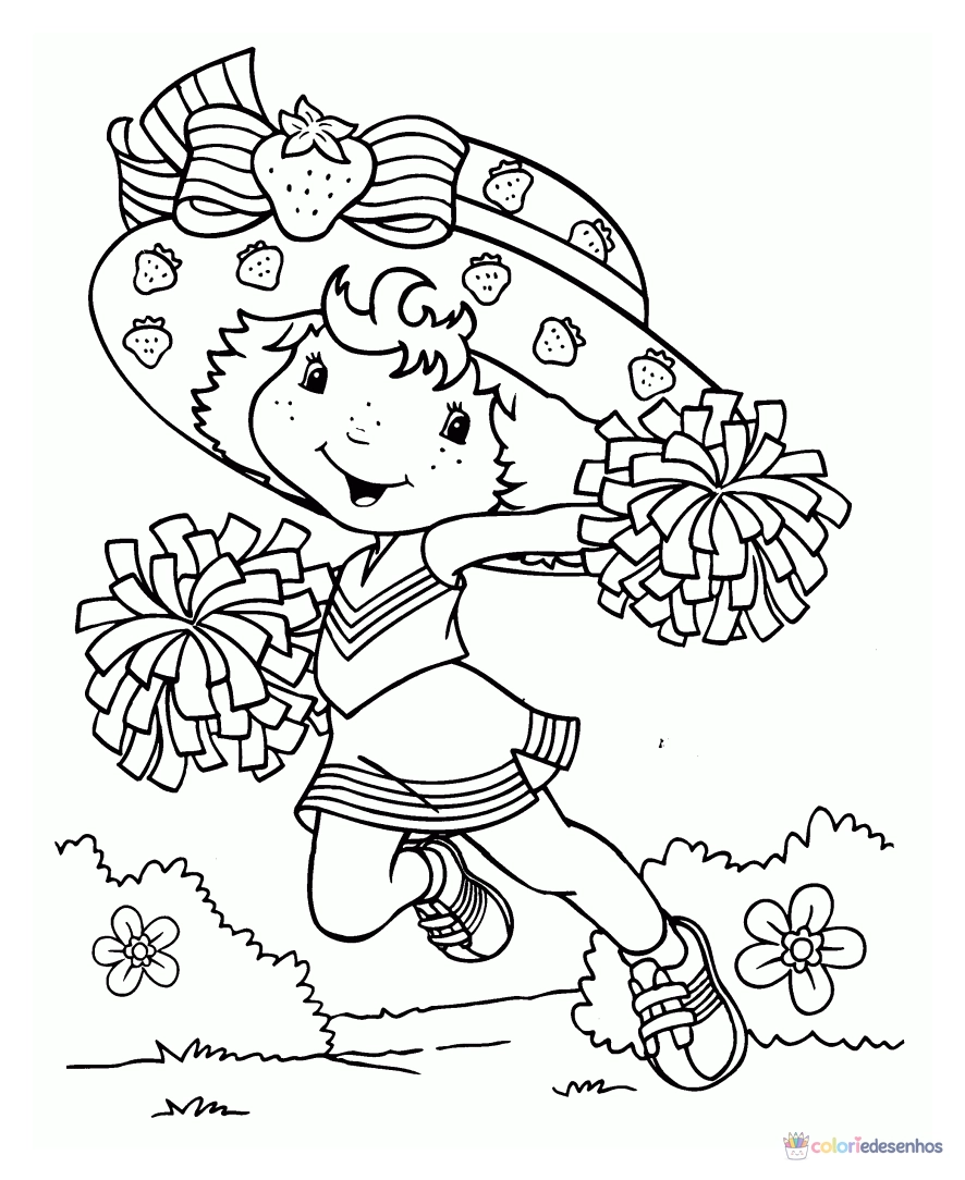 Moranguinho para colorir