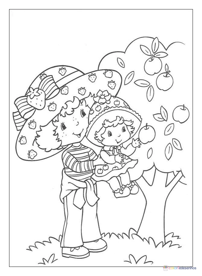 Moranguinho para colorir