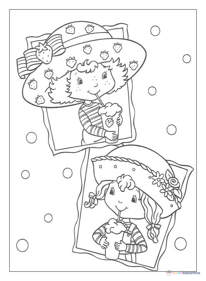 Moranguinho para colorir