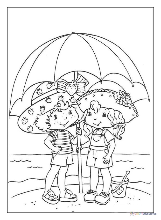 Moranguinho para colorir