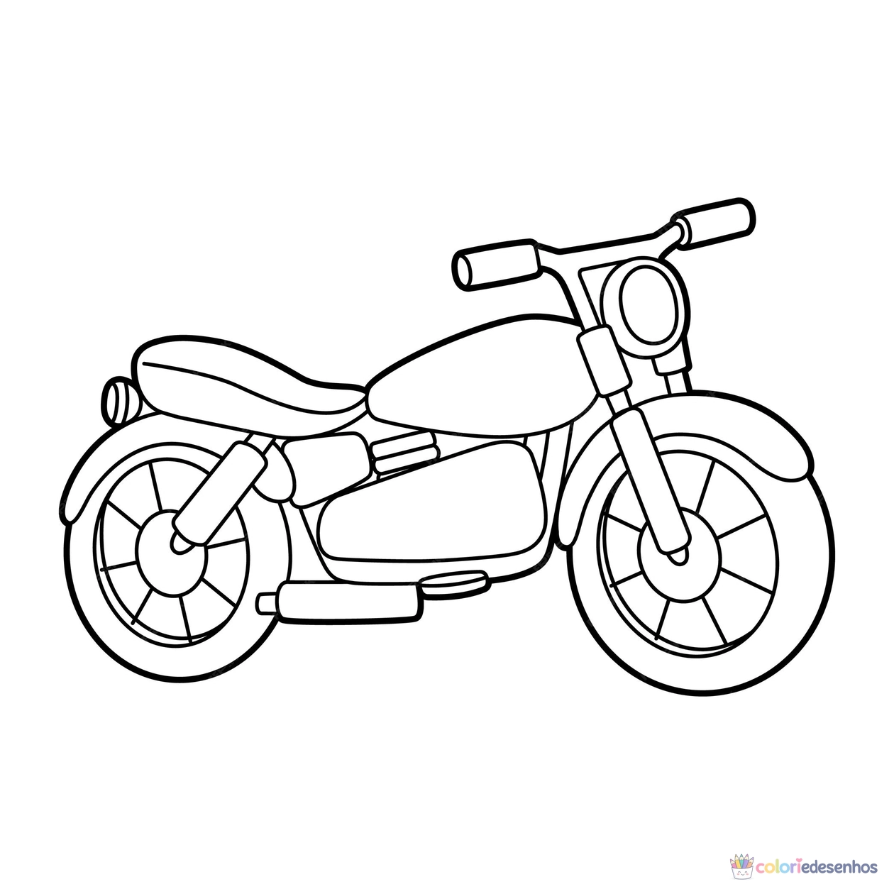 Motos para colorir