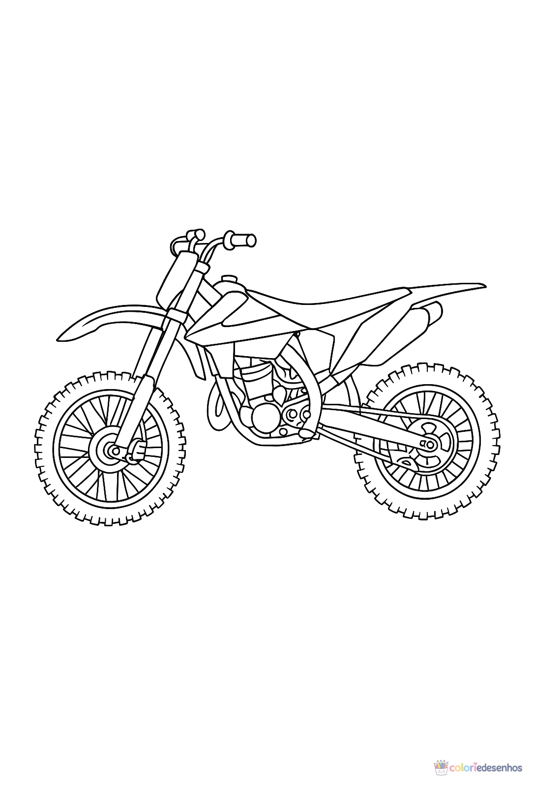 Moto para colorir