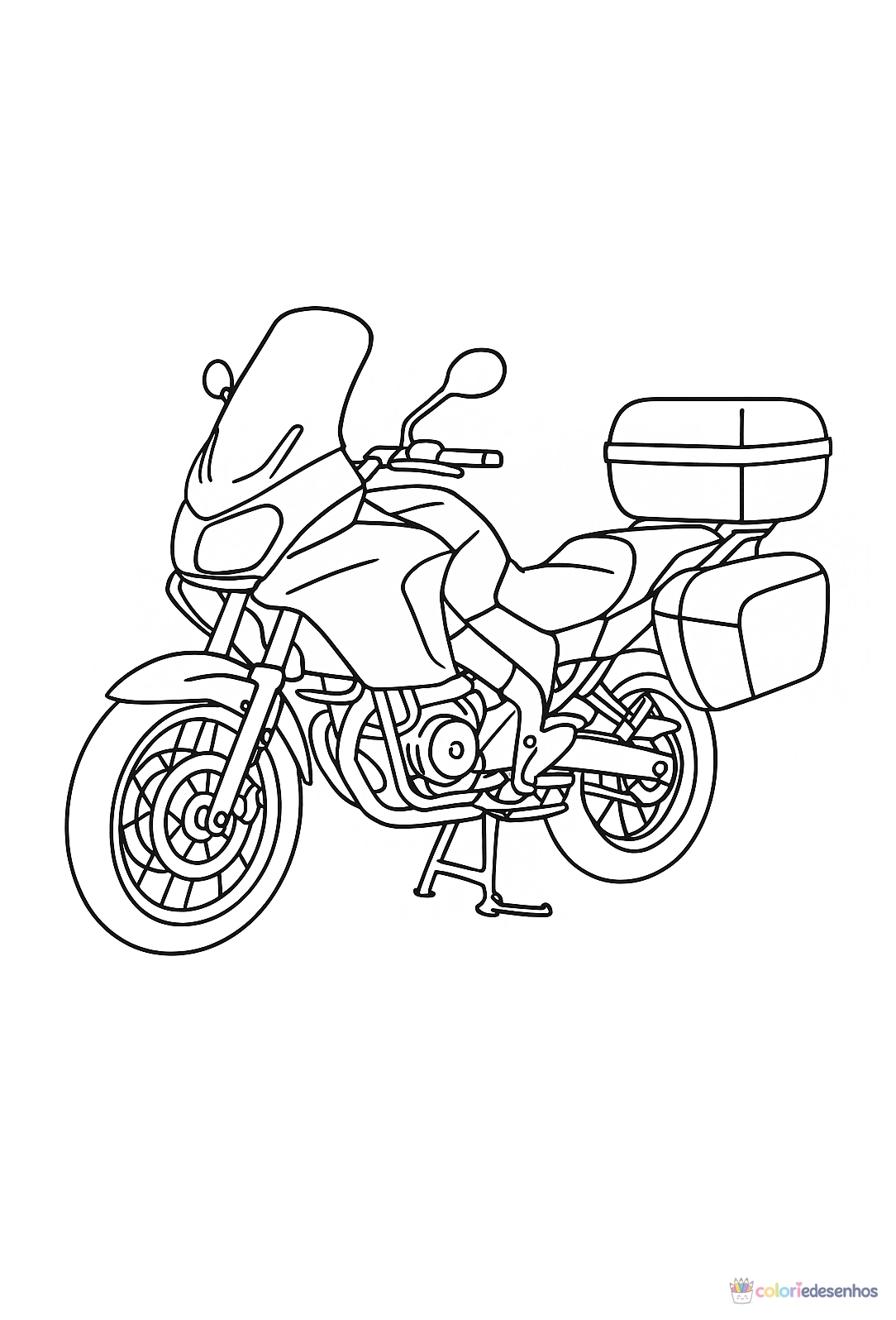 Moto para colorir
