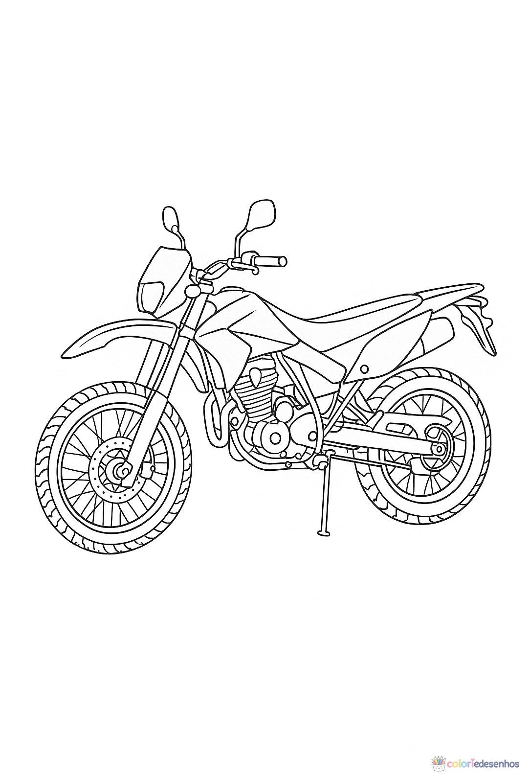 Moto para colorir