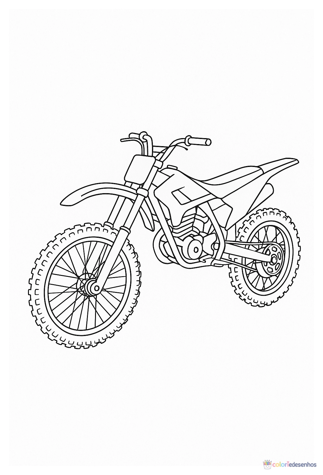 Moto para colorir