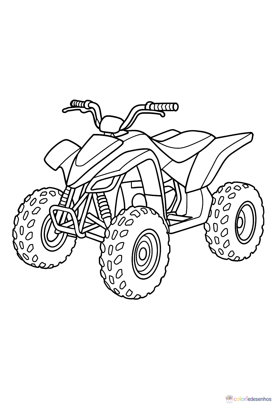 Moto para colorir