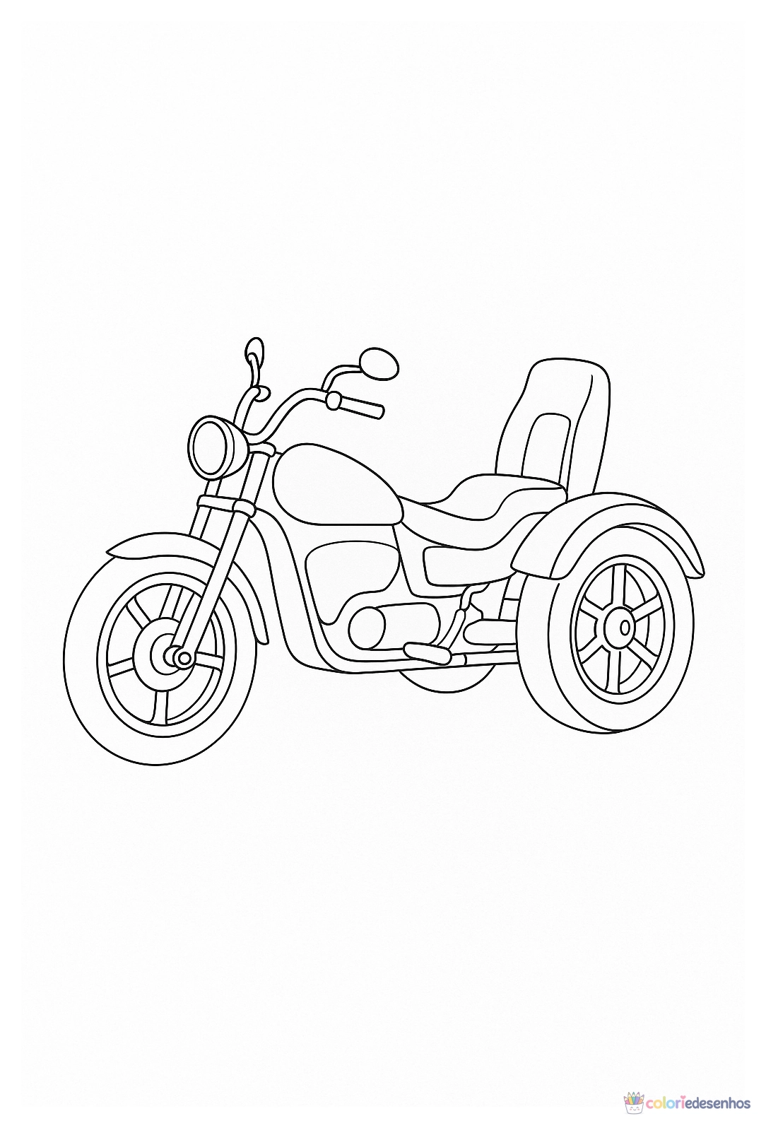 Moto para colorir