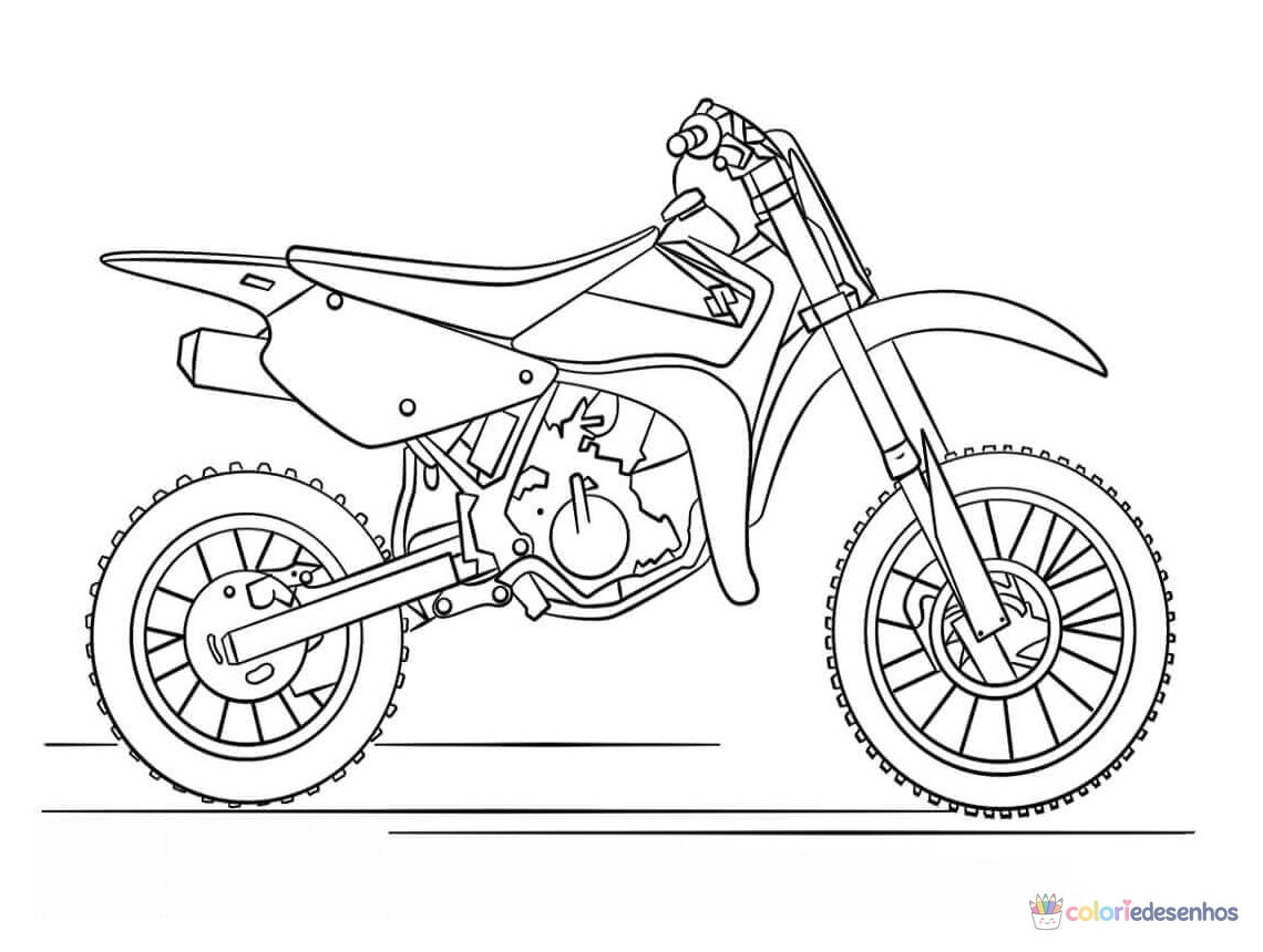Desenhos de Motos para colorir