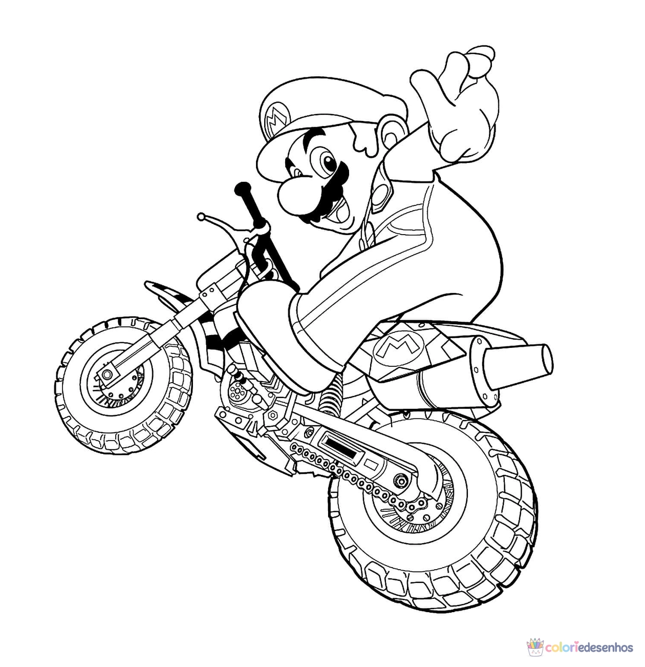 Motos para colorir