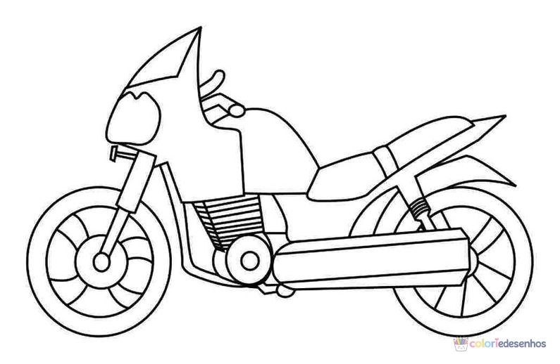 Motos para colorir