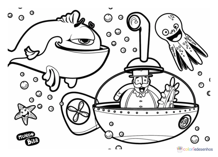 Mundo Bita para colorir