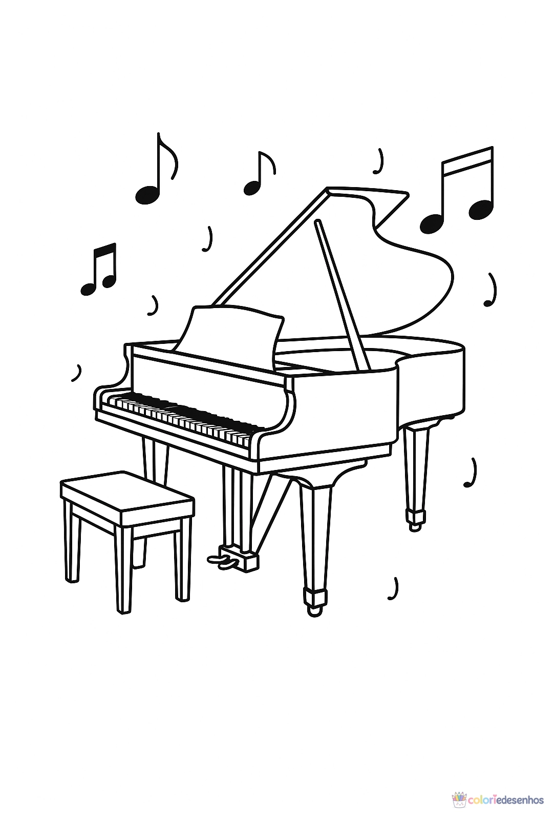 Música para colorir