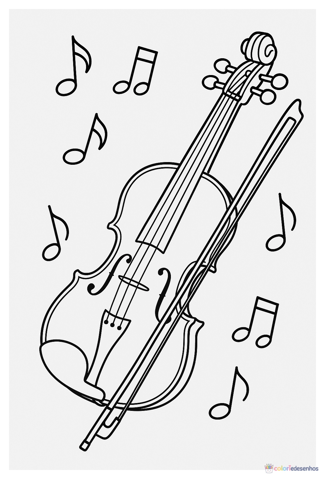Música para colorir