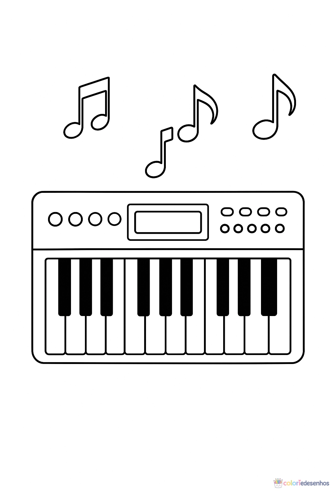 Música para colorir