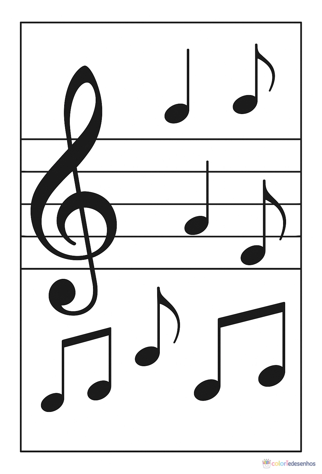 Música para colorir