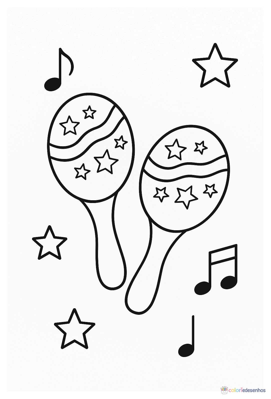 Música para colorir