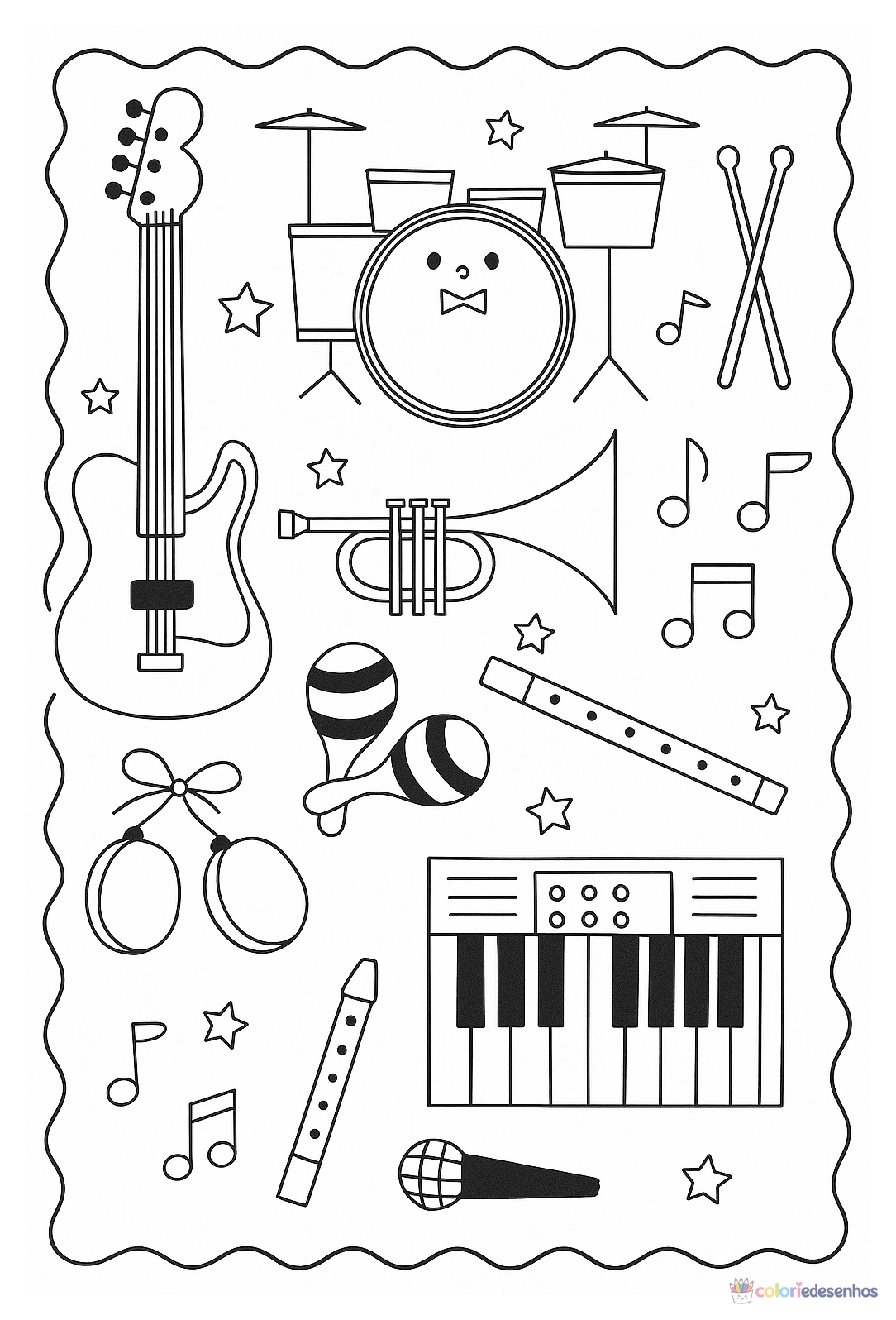 Música para colorir