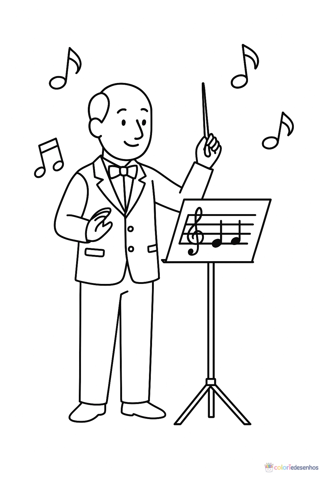 Música para colorir