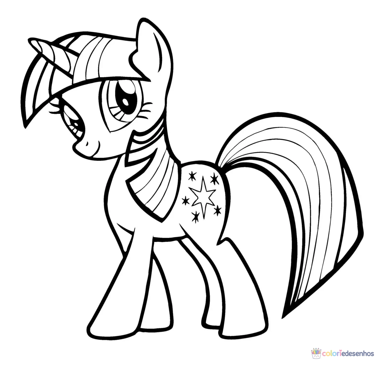 My little pony para colorir