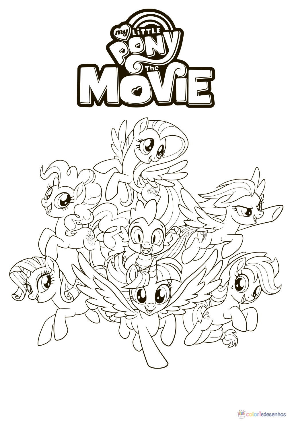 My little pony para colorir