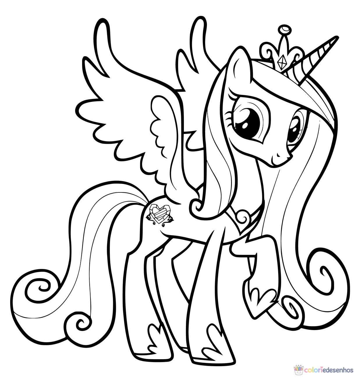My little pony para colorir