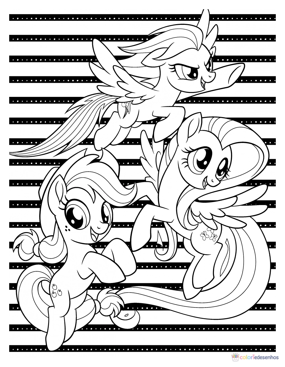 My little pony para colorir