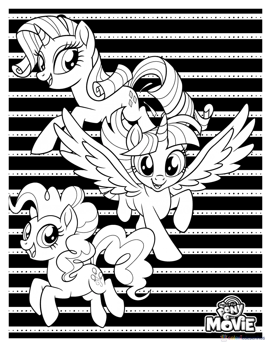 My little pony para colorir