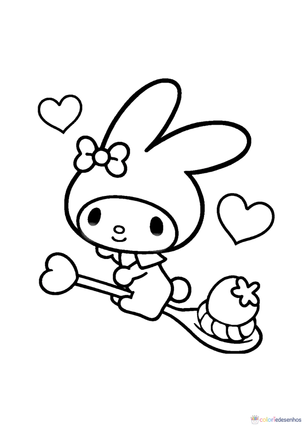 My Melody para colorir para colorir