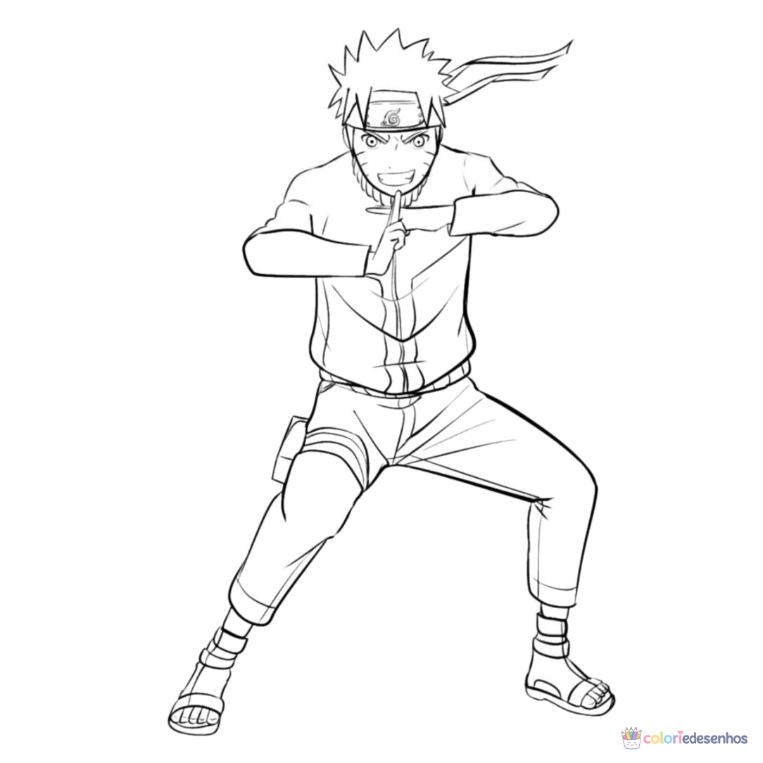 Naruto para colorir