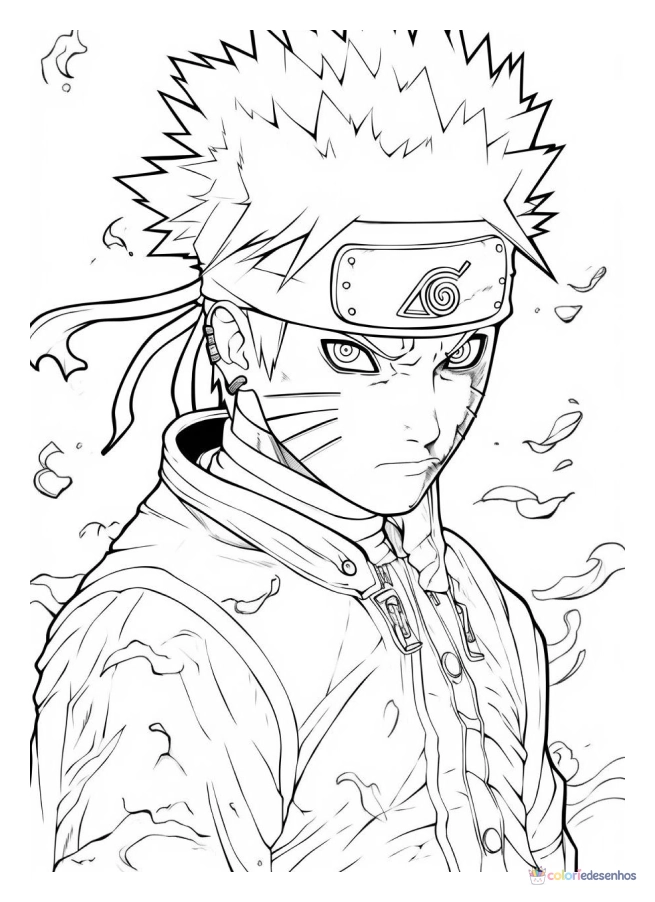 Naruto para colorir