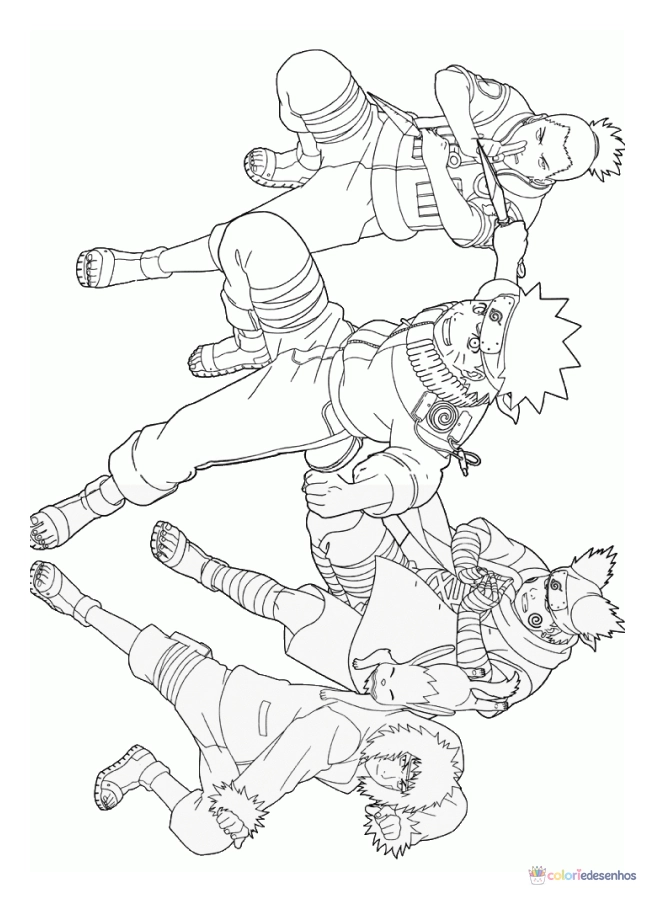 Naruto para colorir