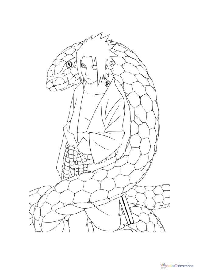 Naruto para colorir