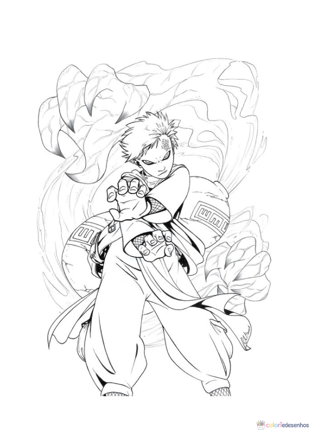 Naruto para colorir