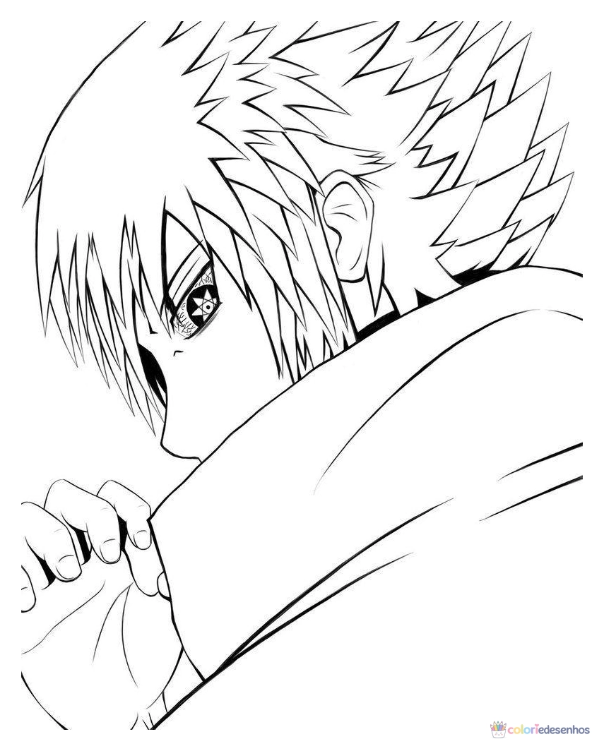 Naruto para colorir