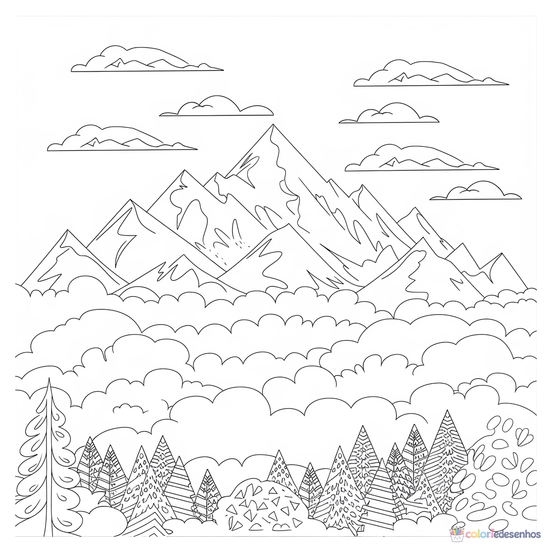 Desenhos de Natureza para colorir