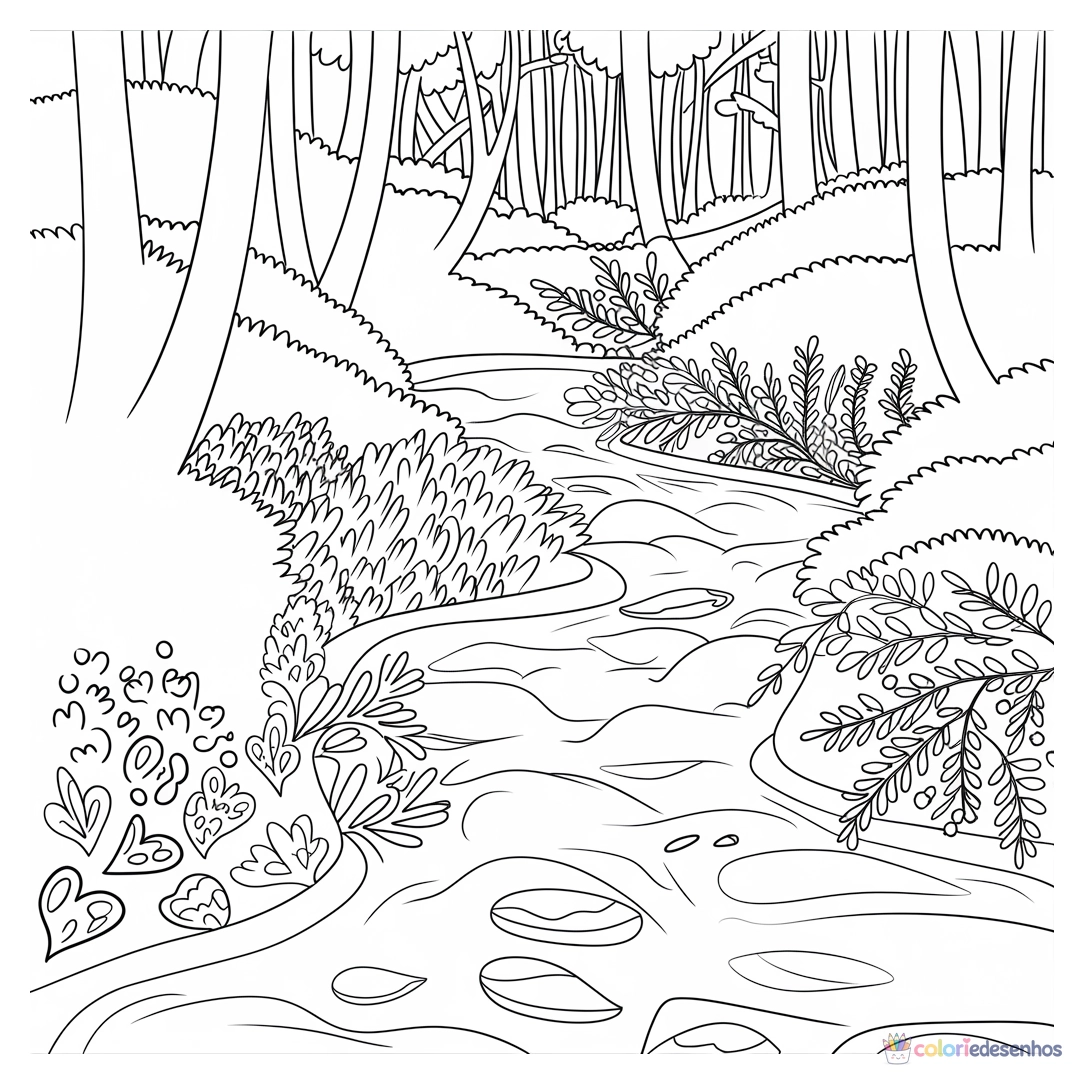Natureza para colorir