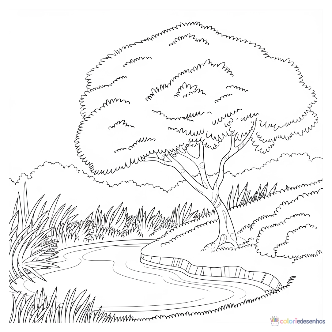 Natureza para colorir
