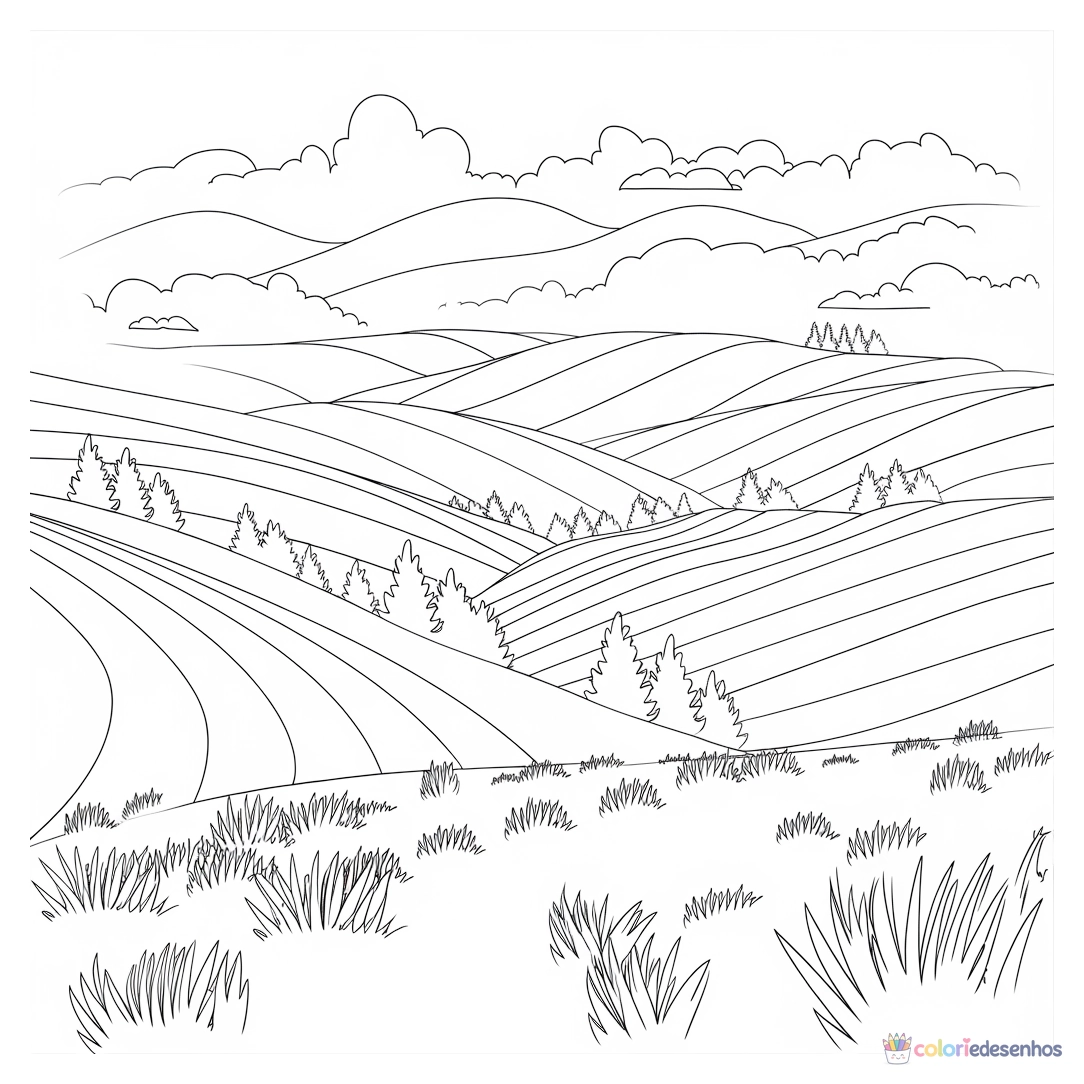 Natureza para colorir