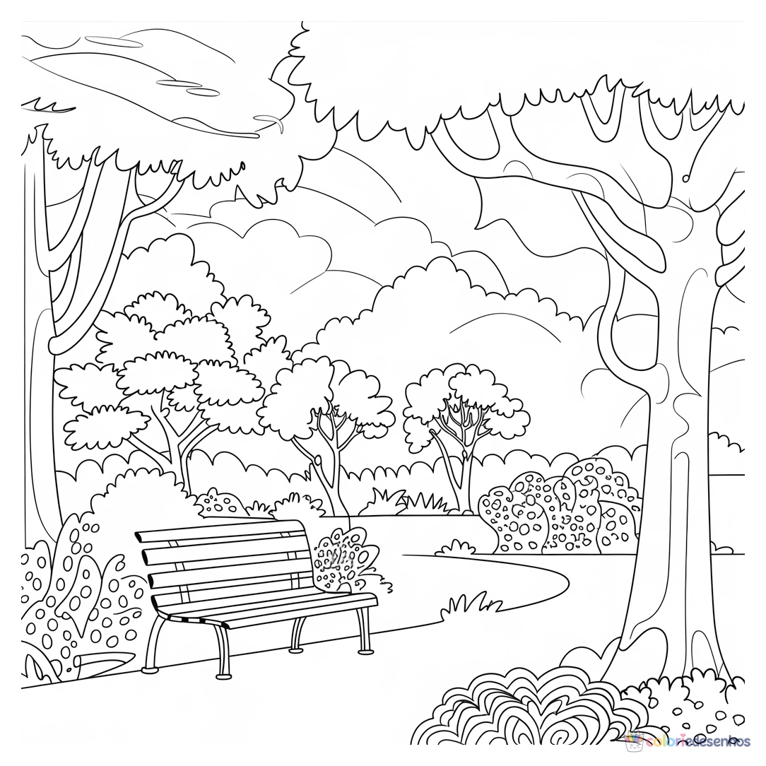 Natureza para colorir