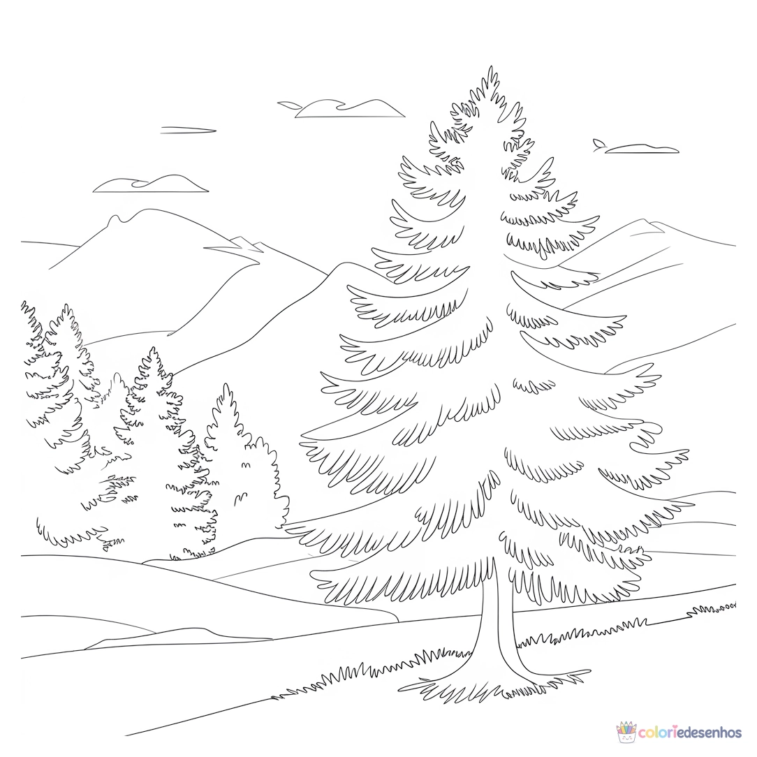 Natureza para colorir