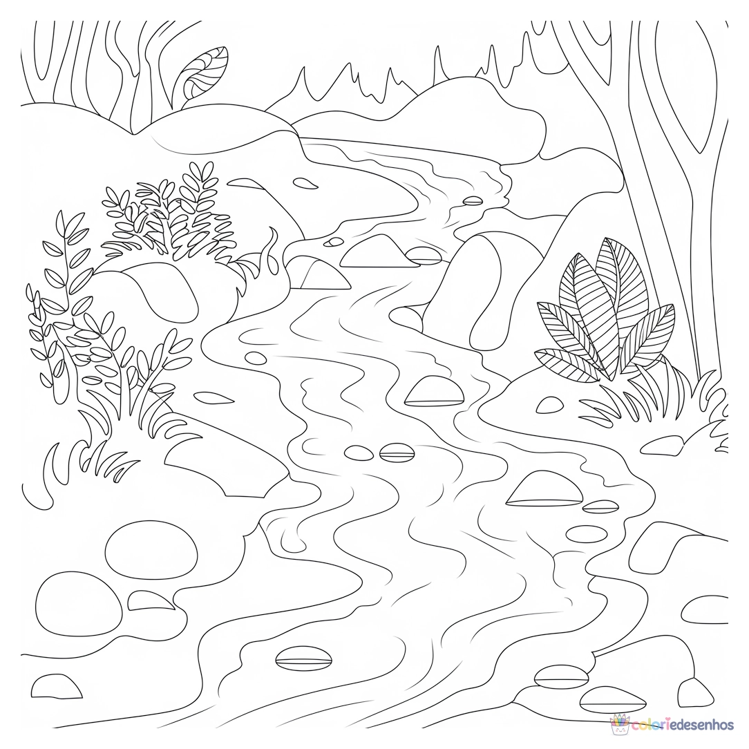 Natureza para colorir