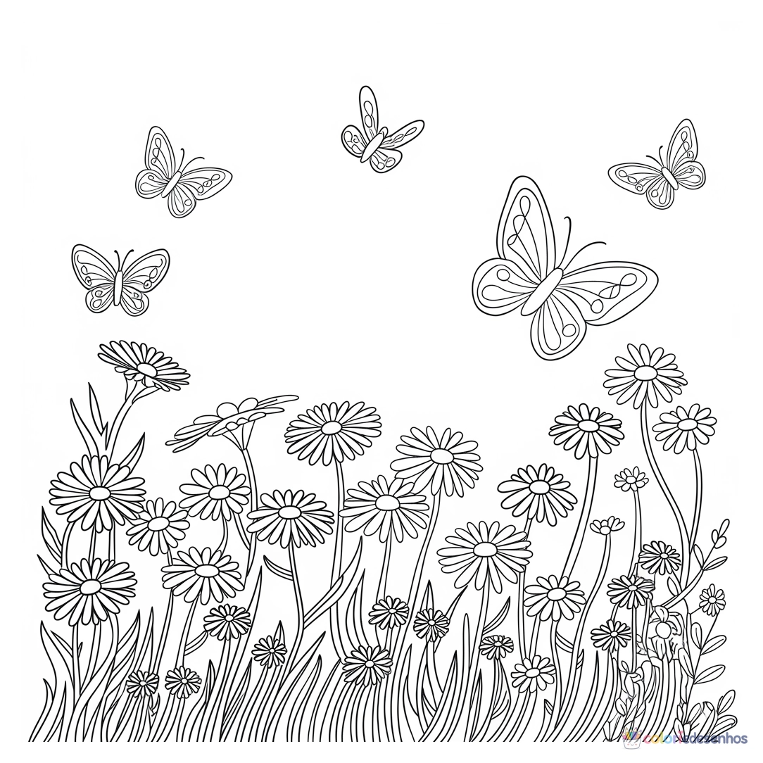 Natureza para colorir