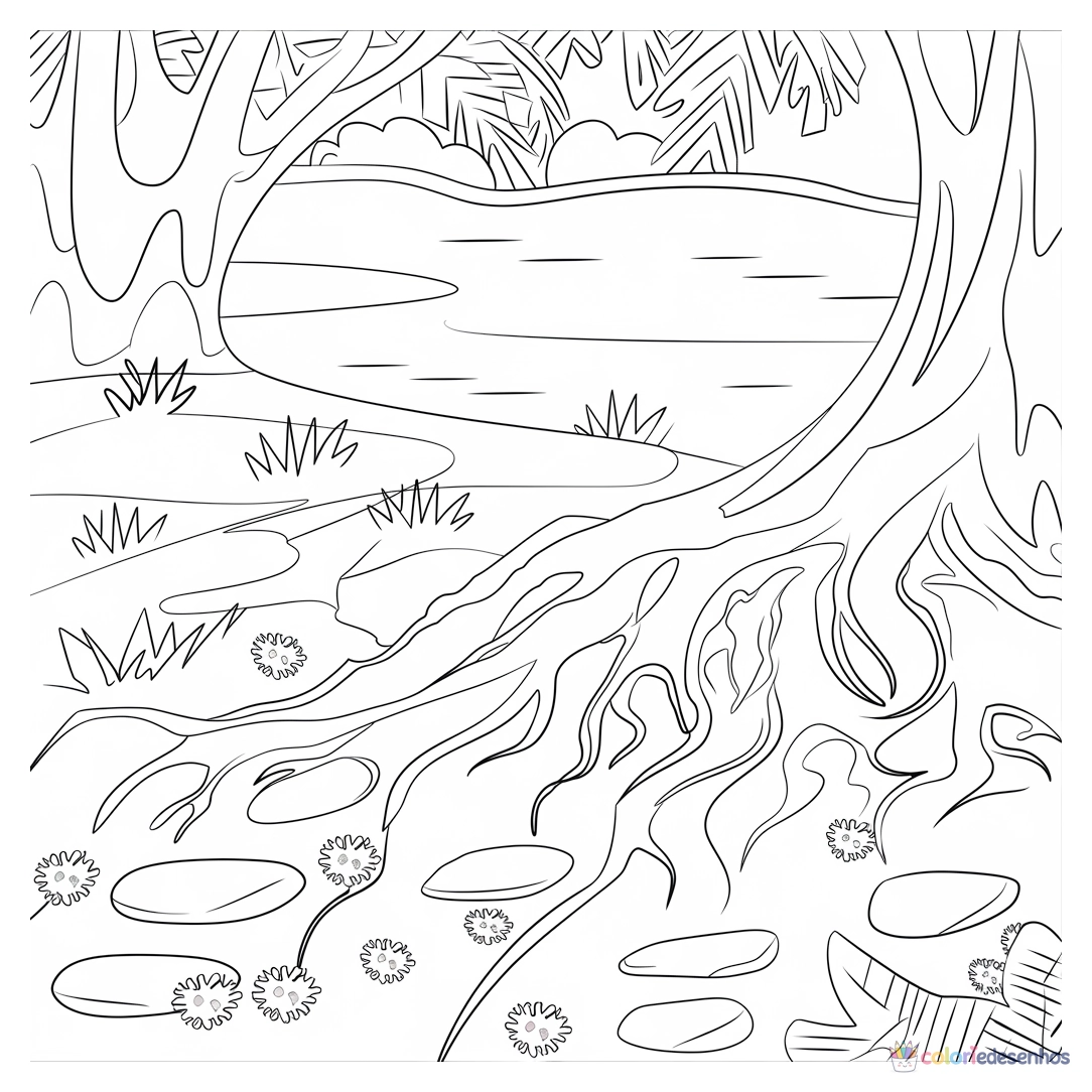 Natureza para colorir