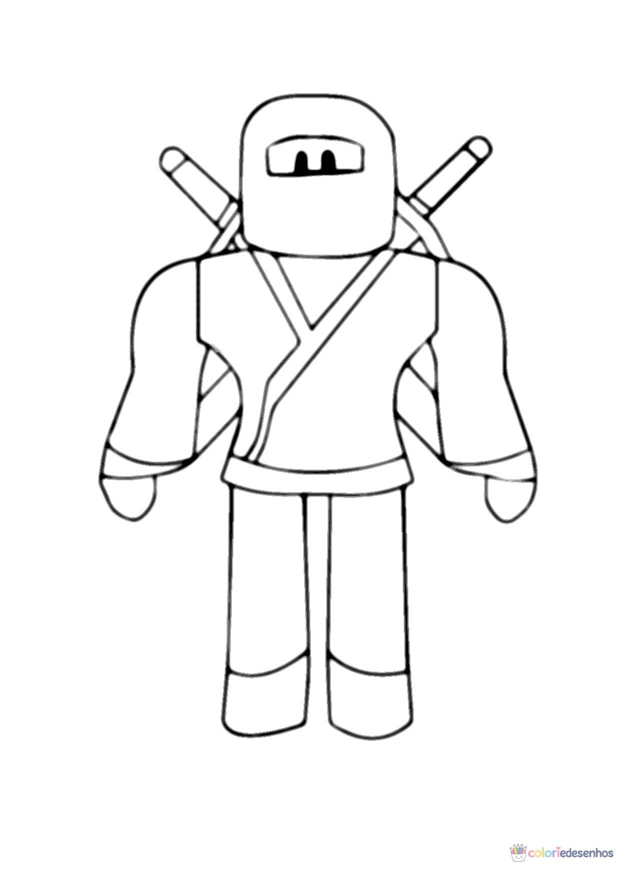Desenhos de Ninja para colorir
