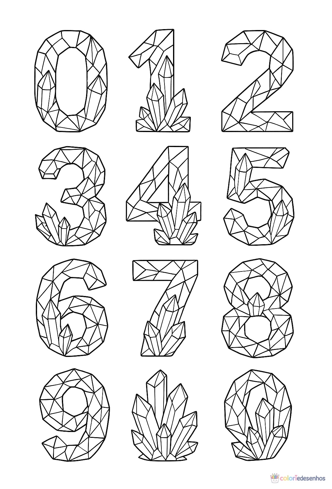Número para colorir