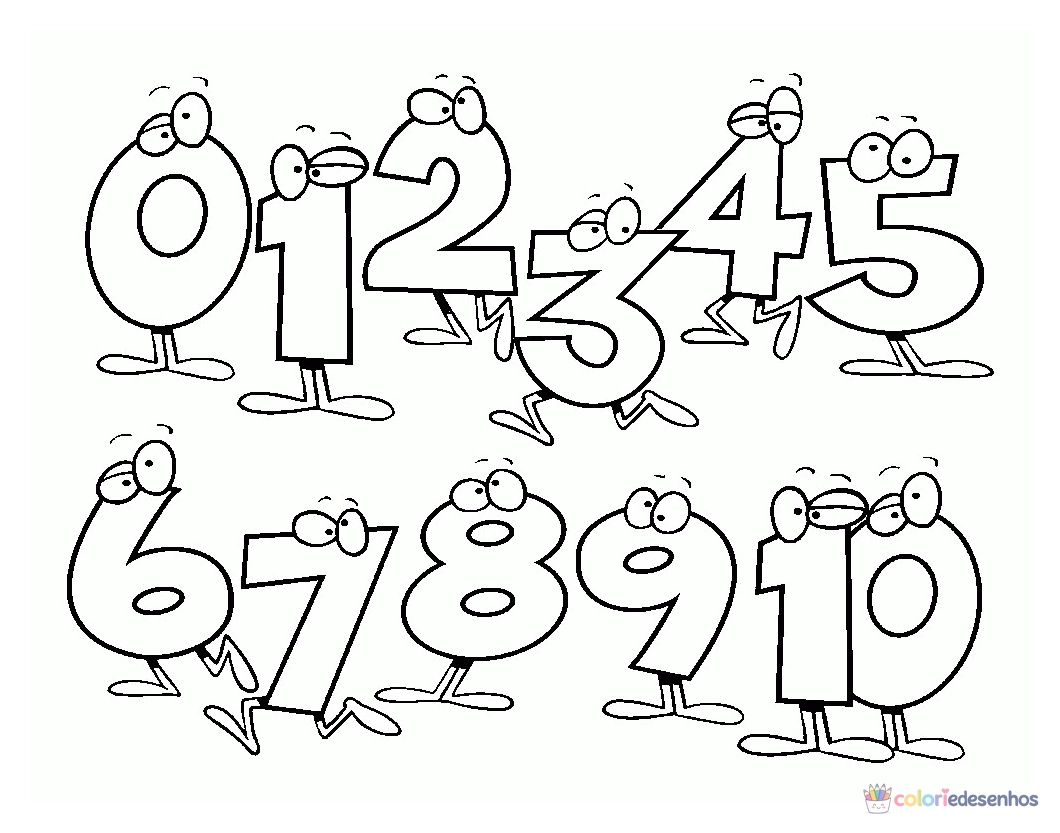 Números para colorir