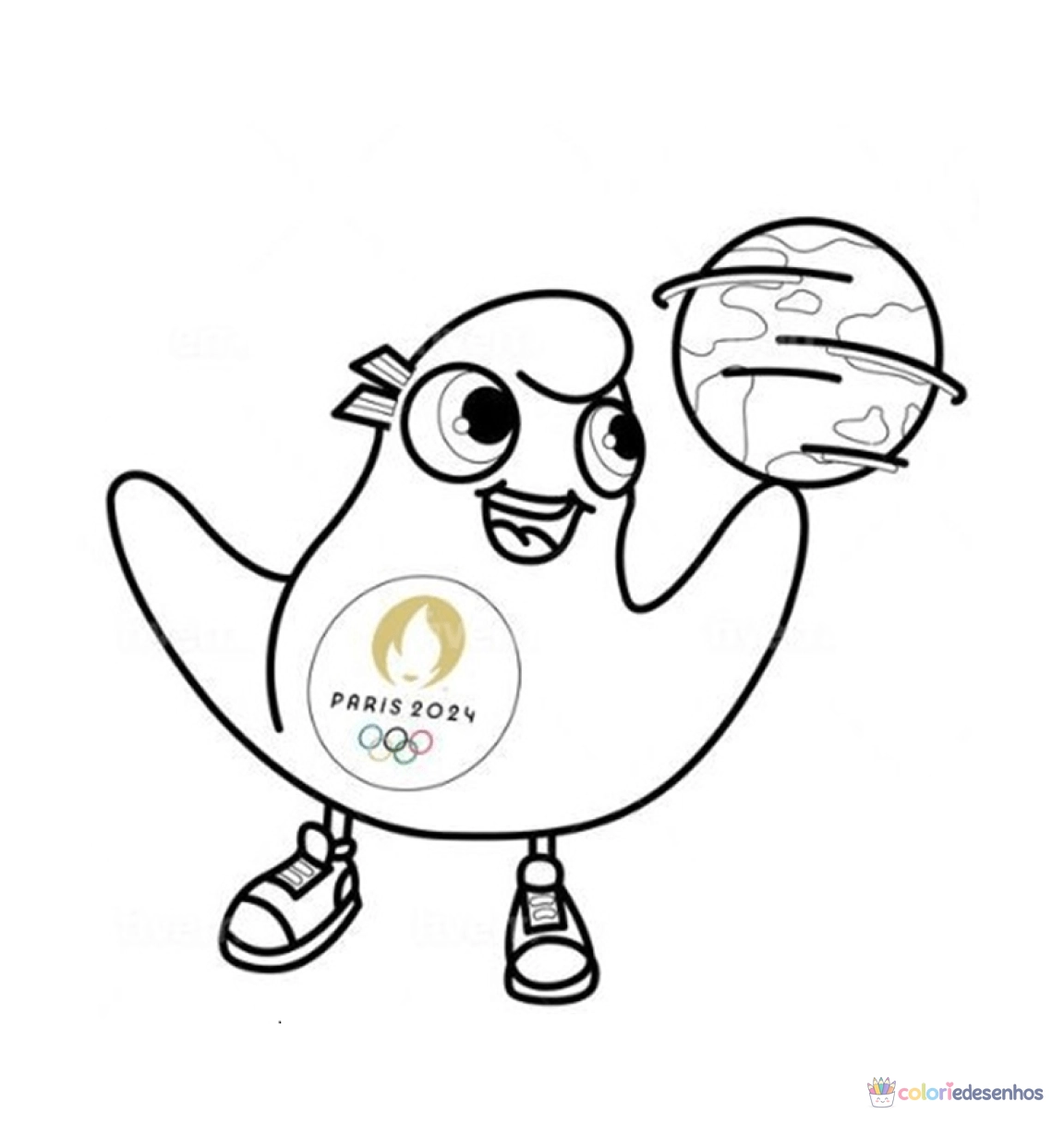 Olimpiadas para colorir