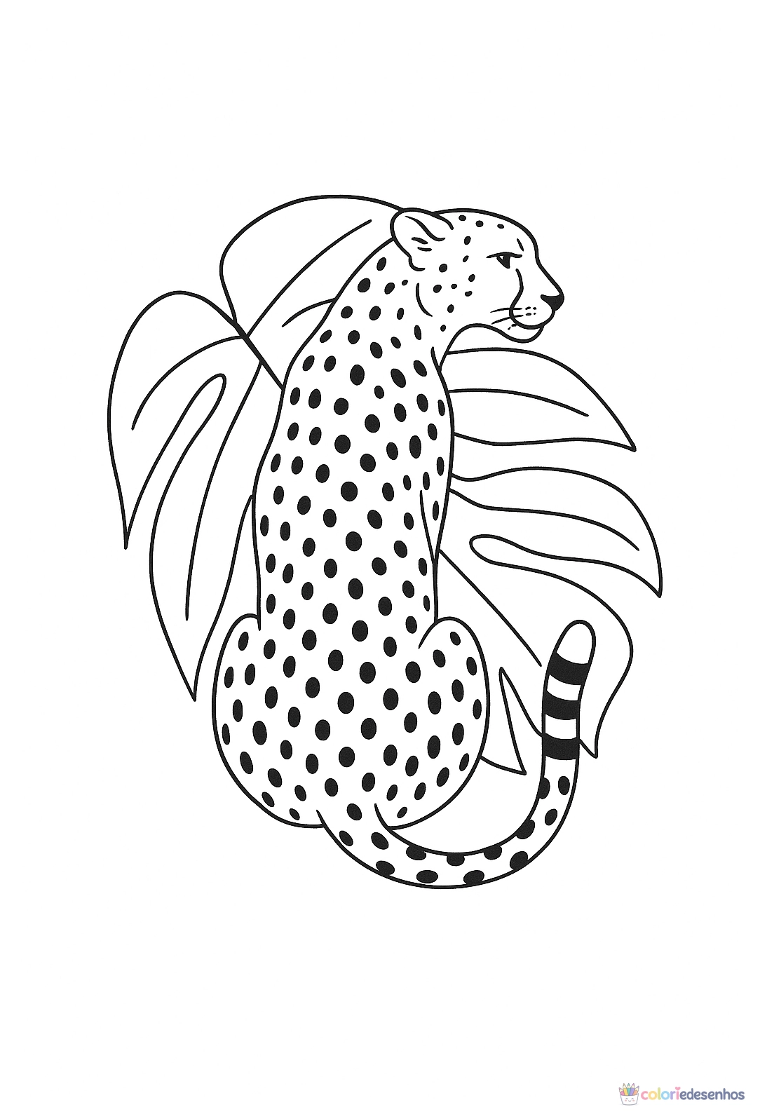 Onça para colorir