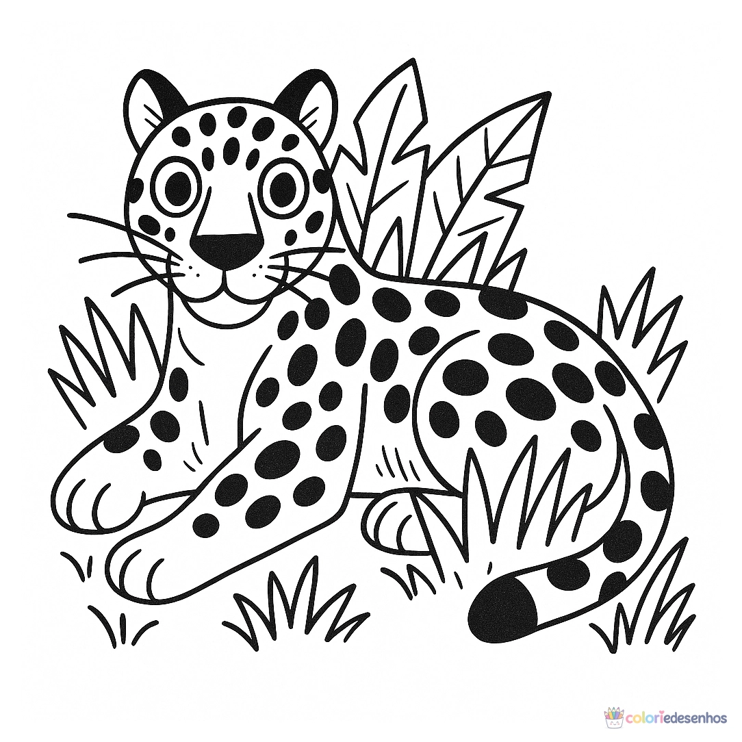 Onça para colorir