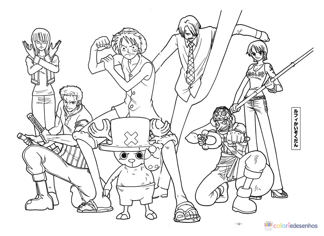 One Piece para colorir